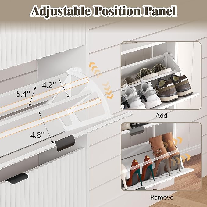 Shoe Cabinet Storage for Entryway - Image 4
