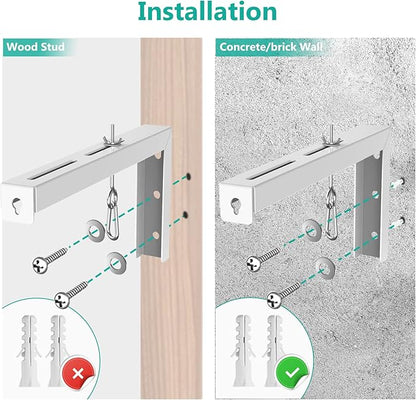 WALI Universal Projector Screen Ceiling Mount, Wall Hanging Mount L-Brackets - Image 7