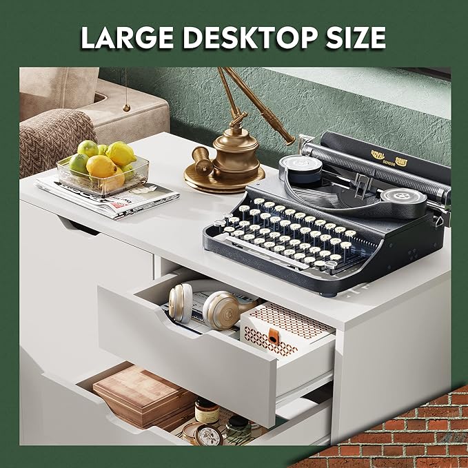 DEVAISE 5-Drawer Wood Drawer Cabinet, Office Storage Cabinet - Image 8
