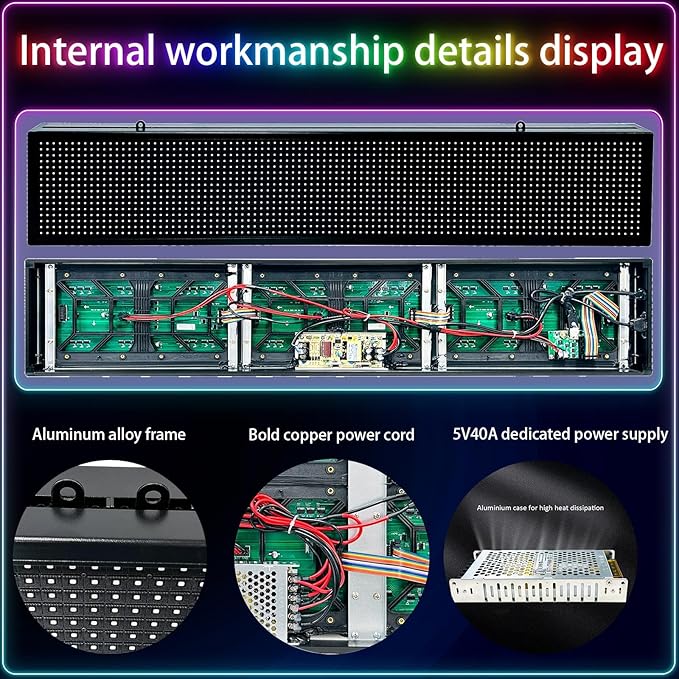 Waterproof Programmable Led Sign Custom Scrolling Outdoor Digital Signs - Image 5