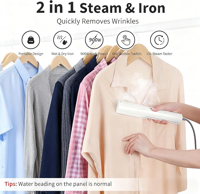 Portable 3-in-1 Clothes Steamer Iron - Image 2
