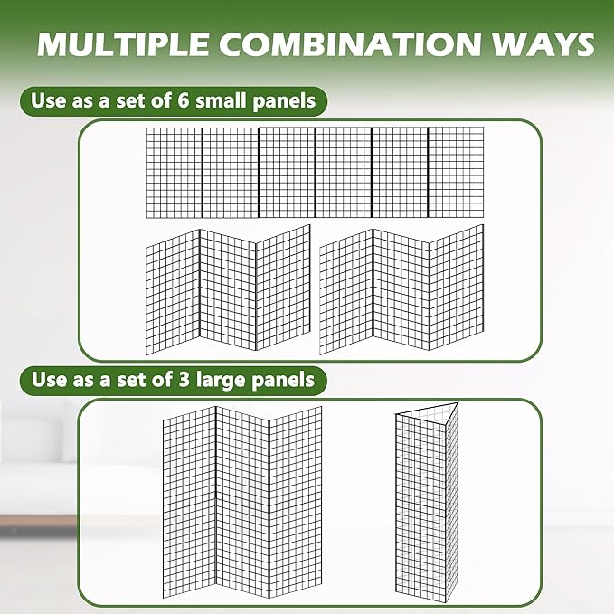 Koretech Grid Wall Panels 3 Pcs, Commercial Grade Gridwall Panels, Metal Grid - Image 5