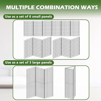 Koretech Grid Wall Panels 3 Pcs, Commercial Grade Gridwall Panels, Metal Grid - Image 5