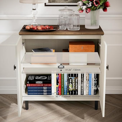 Buffet Sideboard Cabinet Farmhouse Modern 3 in1 Storage Cabinet - Image 4