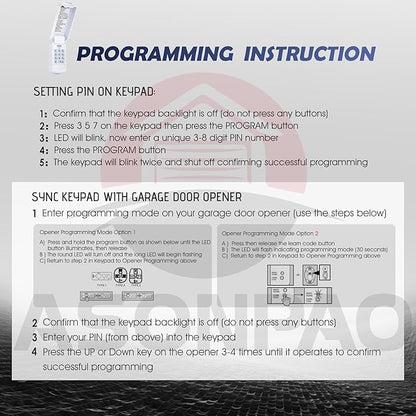 Genie Garage Door Opener Keypad GK-R, Wireless Keyless - Image 9