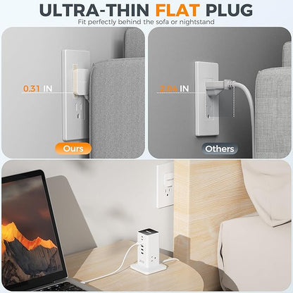 Charging Station 30W, TESSAN 9-in-1 Charger Blocks - Image 3