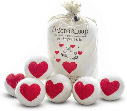 Friendsheep Wool Dryer Balls, Organic Reusable Fabric Softener Alternative by Friendsheep