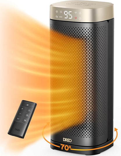 DREO Space Heaters for Indoor Use Large Room, 70 ° Oscillation, Fast Heating by DREO