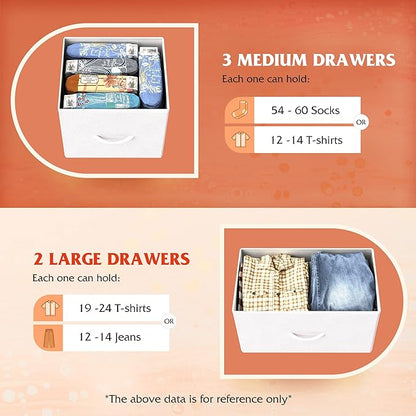 WLIVE White Dresser for Bedroom - Image 5
