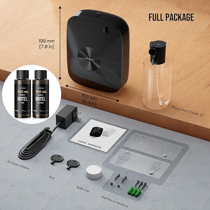 Smart Waterless Essential Oil Diffuser Hotel Scent Starter Kit, 400mL Capacity - Image 6