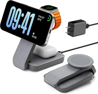 Eazpower 3 in 1 Foldable Wireless Charging Station by eazpower