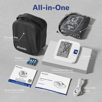 Alcedo Blood Pressure Monitor for Home Use, Automatic Digital BP Machine - Image 9