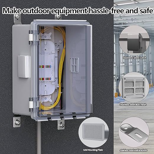 ABS Electrical Junction Box, Ventilated Design, Cable Grommets, IP65 Waterproof - Image 4