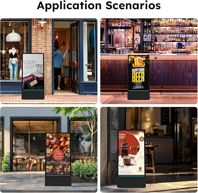 43 inch Rechargeable Portable Outdoor Digital Signage Displays, 2K FHD - Image 9