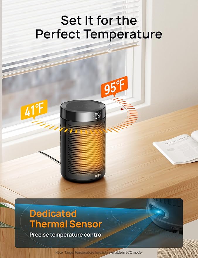 DREO Space Heater, Portable Electric Heaters - Image 6