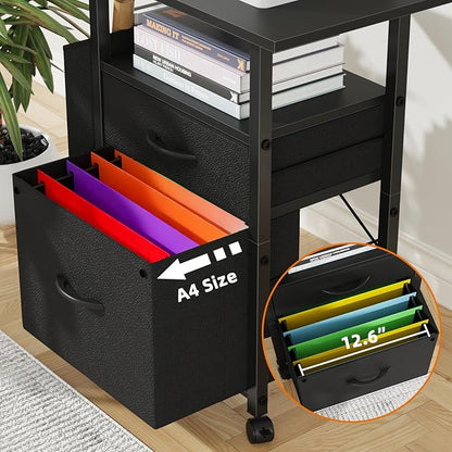 GYIIYUO 2 Drawer File Cabinet - Image 7