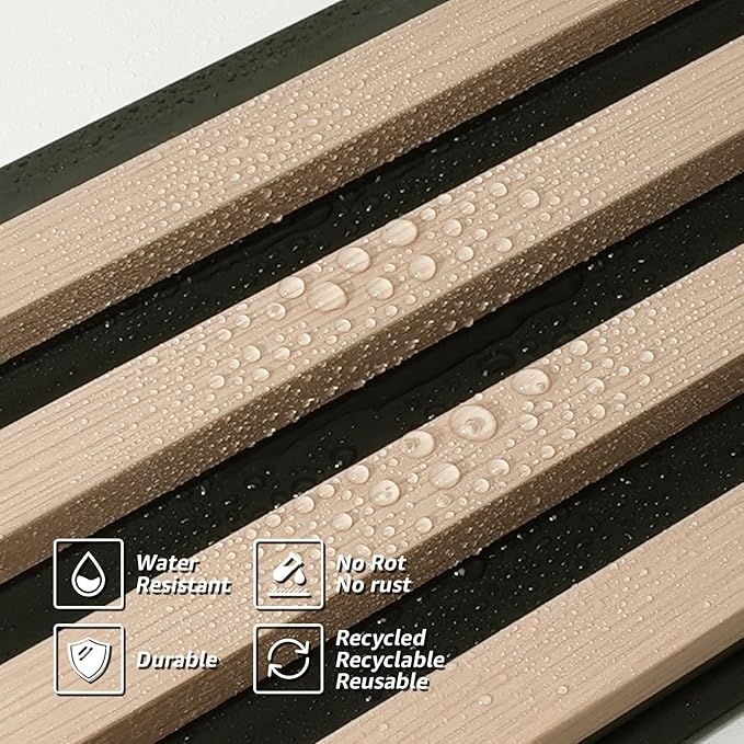 Art3d 8-Pack WPC Wood Slat Wall Panel - Image 6