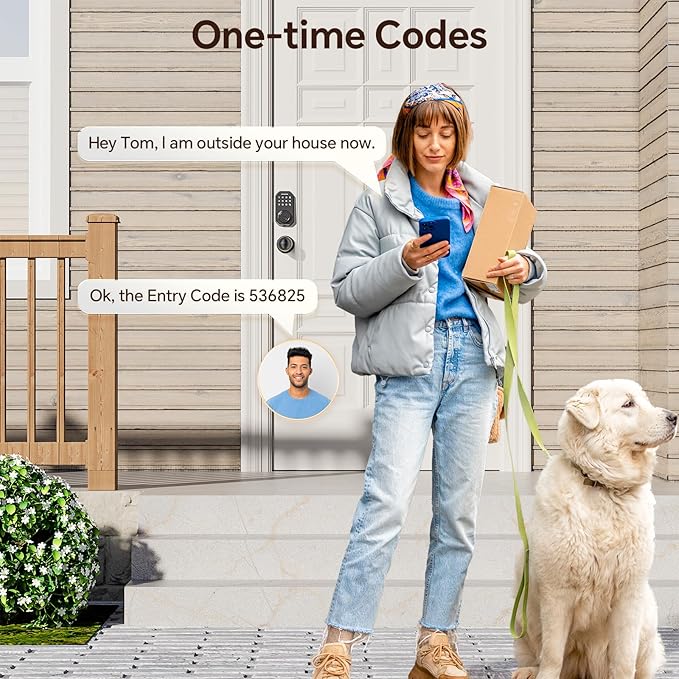 VCHOO Keyless Entry Door Lock Set WiFi Smart App Control Door Lock - Image 5