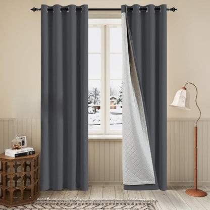 3-in-1 thermal winter room divider curtains total blackout, main product view