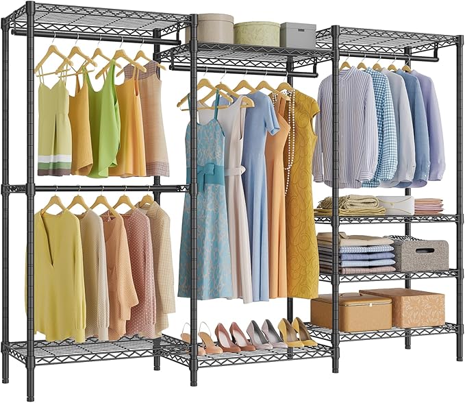 VIPEK V5 Plus Large Portable Closet Rack Freestanding Wardrobe Closet, 85.4" L by VIPEK