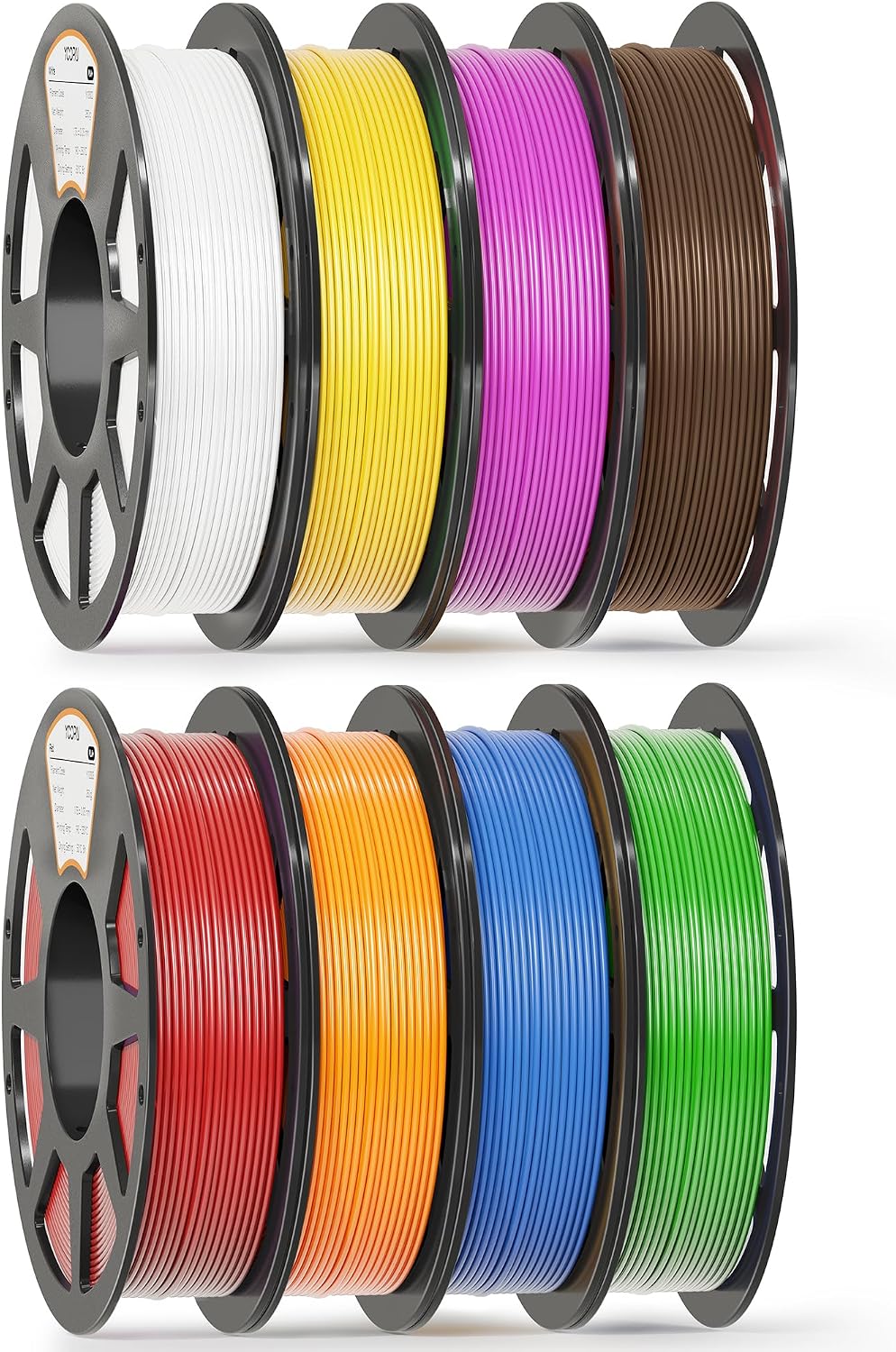 pla filament bundle 1.75mm, 250g x 8 vibrant, main product view