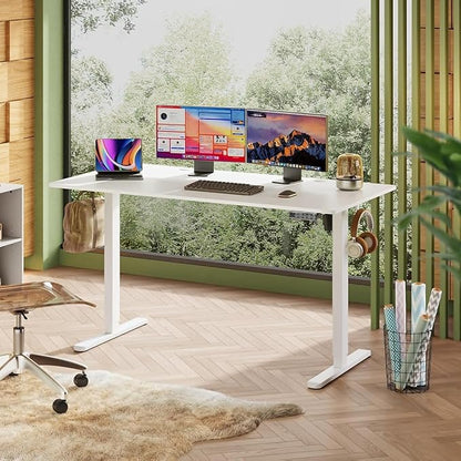 DEVAISE 55 x 28 Inch Electric Standing Desk, One-Piece Desktop Seamless - Image 2