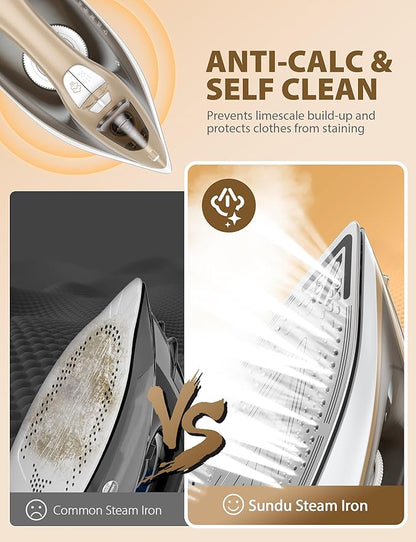 1500W Steam Iron for Clothes - Image 3