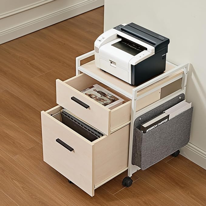 EUREKA ERGONOMIC 2-Drawer Mobile File Cabinet - Image 4