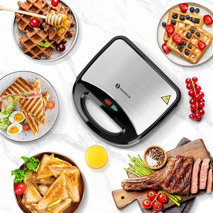 Aigostar Sandwich Maker Panini Press Grill, 3 in 1 Waffle Maker - Image 9