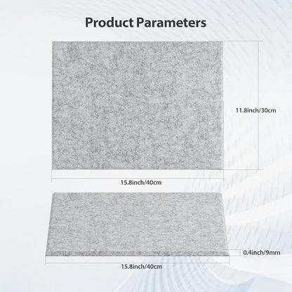 Amantech 12 Pack Acoustic Panels Self Adhesive Sound Proof Foam, High Density - Image 6