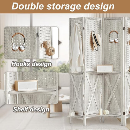 Aleesing 4 Panel Pegboard Display - Image 4