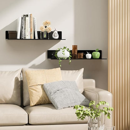15 Inches Acrylic Wall Shelves 2 Pack, Floating Shelf - Image 5