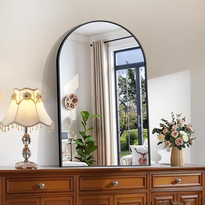 CIRCUMI Arched Wall Mirror, Metal Frame, Large Size - Image 2