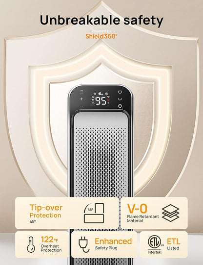 DREO Space Heater Indoor, 3 Modes, Overheating & Tip-Over Protection, Electric - Image 5