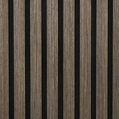 HOMCOM 4 Pack 3D Faux Wood Wall Panels, Wood Slat Wall Panels - Image 9