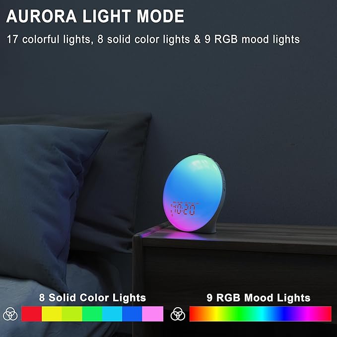 Wake Up Light Sunrise Alarm Clock - Image 4