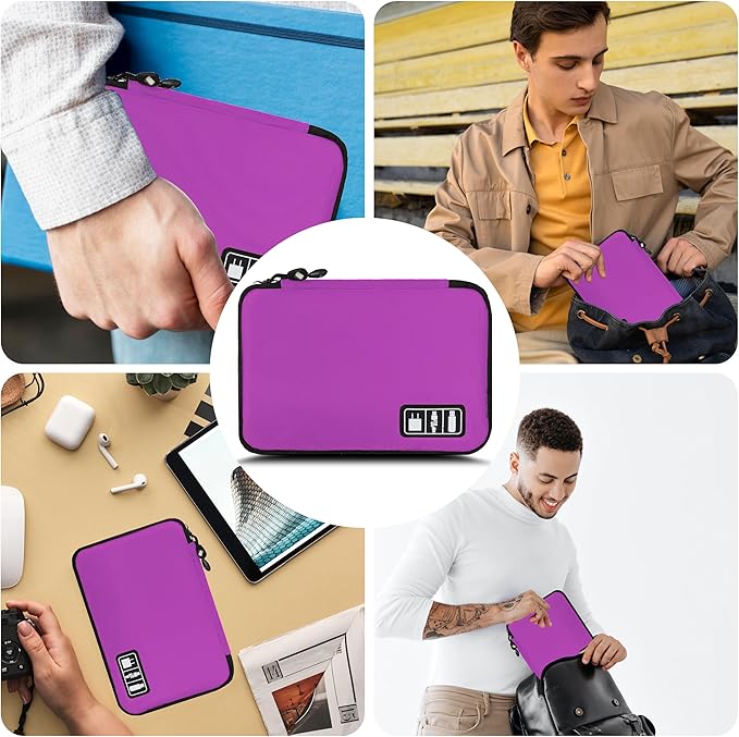 Electronics Organizer, Travel Cord Organizer Pouch, Portable Cable Organizer - Image 6