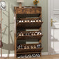 Shoe Cabinet with 3 Flip Drawers & 2 Storage Drawers, Rustic Farmhouse Narrow by Thacuok
