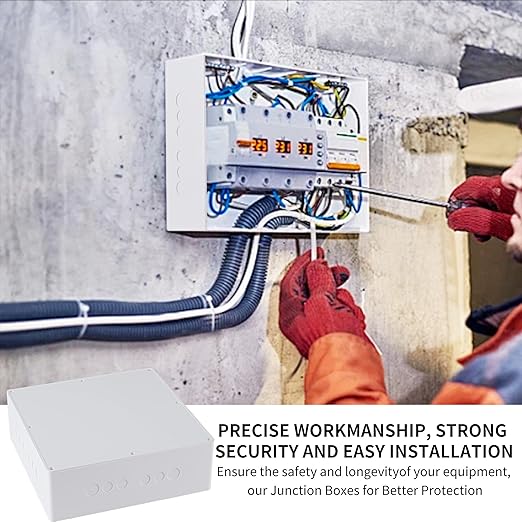 12" x 12" x 4" PVC Plastic Junction Box - Image 5