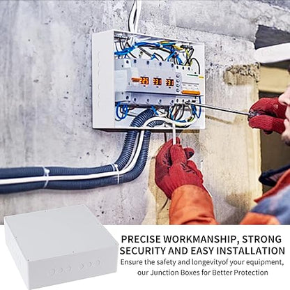 12" x 12" x 4" PVC Plastic Junction Box - Image 5