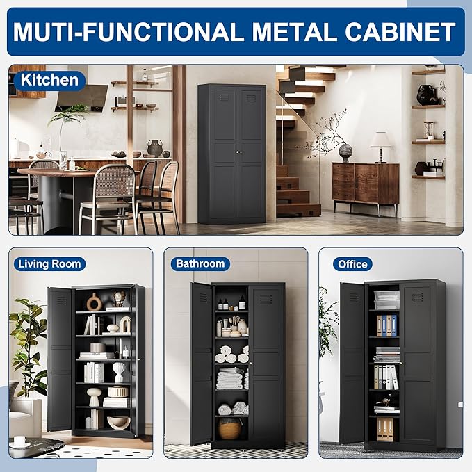Metal Storage Cabinet-71” Tall Steel File Cabinets - Image 5
