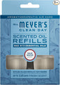 MRS. MEYER'S CLEAN DAY Scented Oil Refills, Rain Water, contains 2 .67 fl oz by MrsMeyers