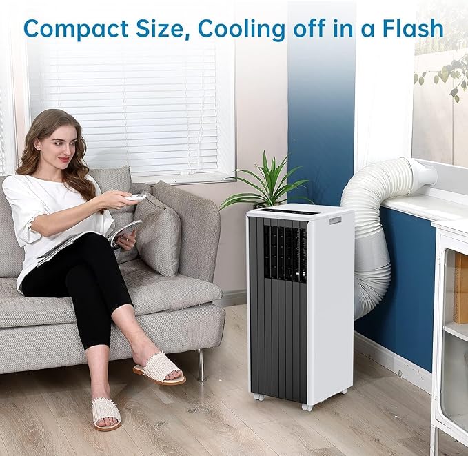 8, 000 BTU Portable Air Conditioner, Smart Control, Cools Up to 350 Sq. Ft. - Image 5