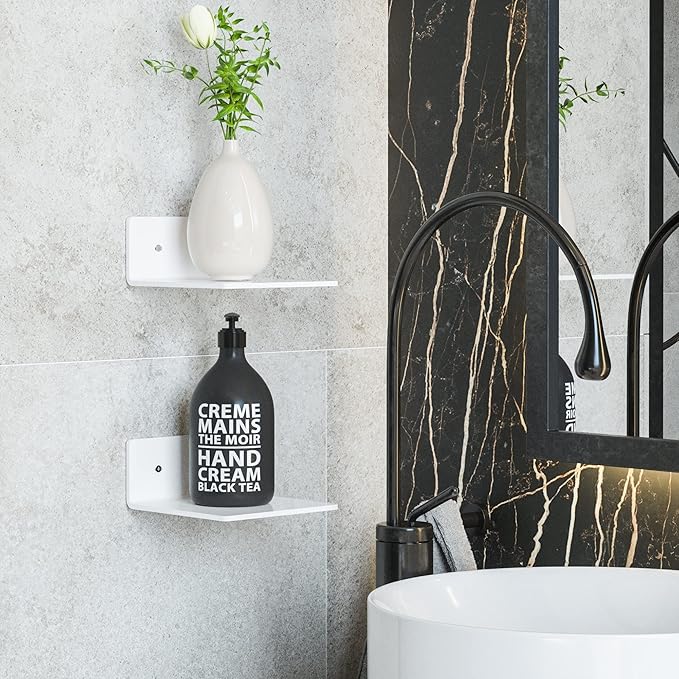 6 Inches Acrylic Small Wall Shelves 2 Pack, Floating Shelf - Image 5