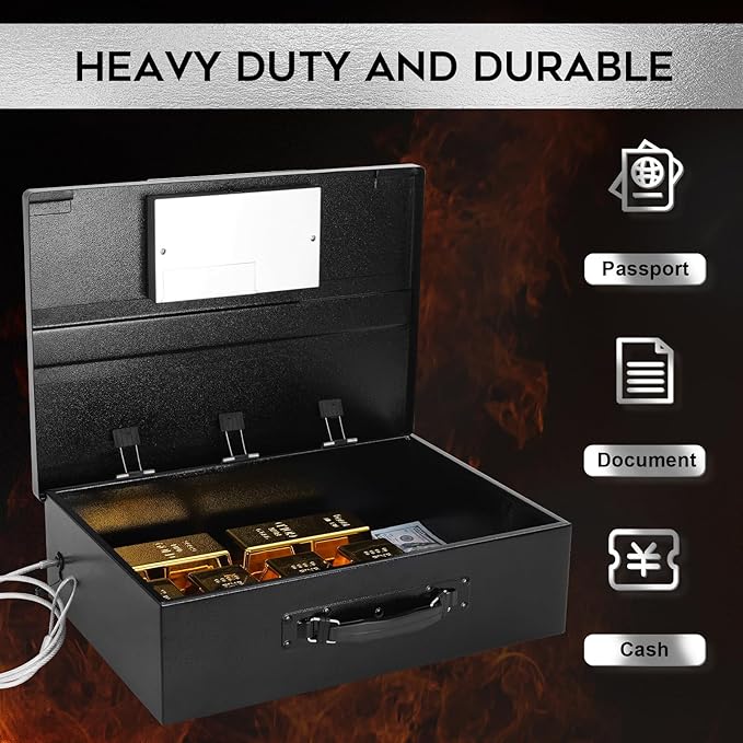 Dalmbox Portable Metal Safe Box - Image 7