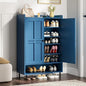 ONBRILL Shoe Cabinet with Cross Molding Doors, 6-Tier Shoe Storage Cabinet with by ONBRILL
