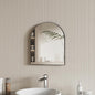 15x18 Inch Compact Black Arched Mirror Perfect by MYlovelylands