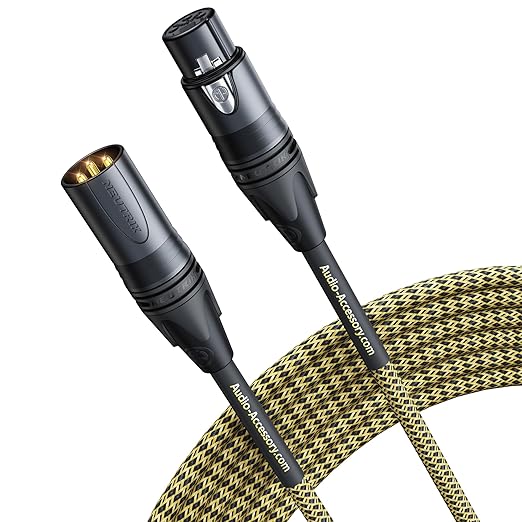 AA AUDIO ACCESSORY Gold Series Star Quad Studio XLR Cables 6.6ft, Neutrik - Image 8
