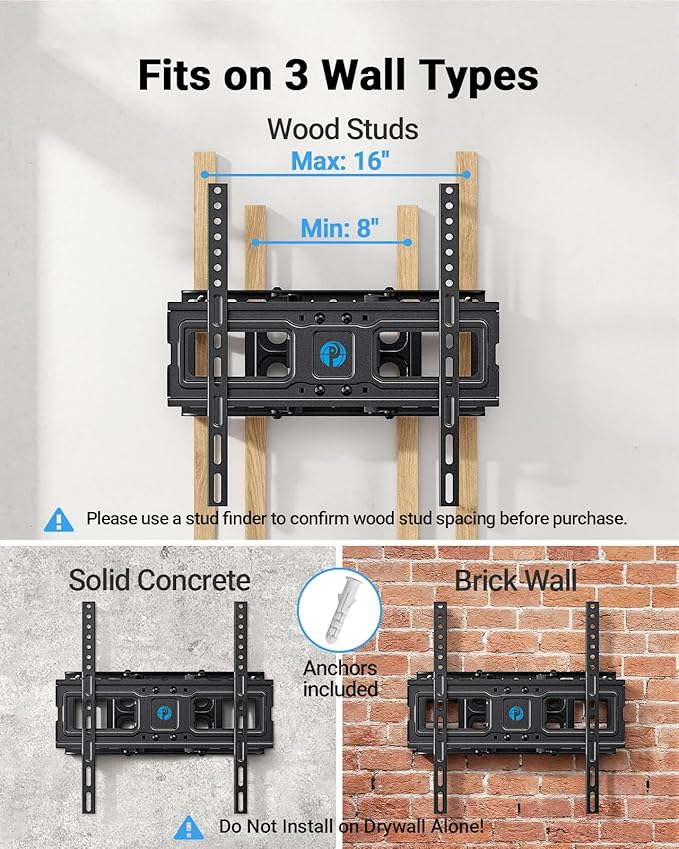 Pipishell TV Wall Mount for 26-74 inch LED LCD OLED 4K TVs up to 99lbs - Image 4