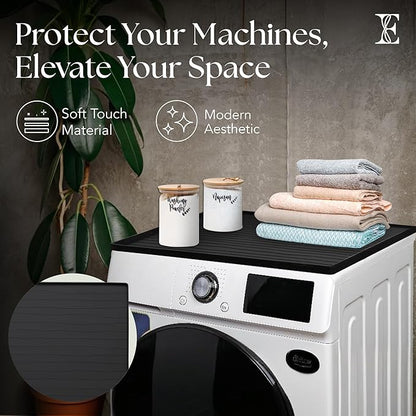 2 PC Washer and Dryer Topper Protector Mat 25"x25", Laundry Washing Machine Top - Image 6